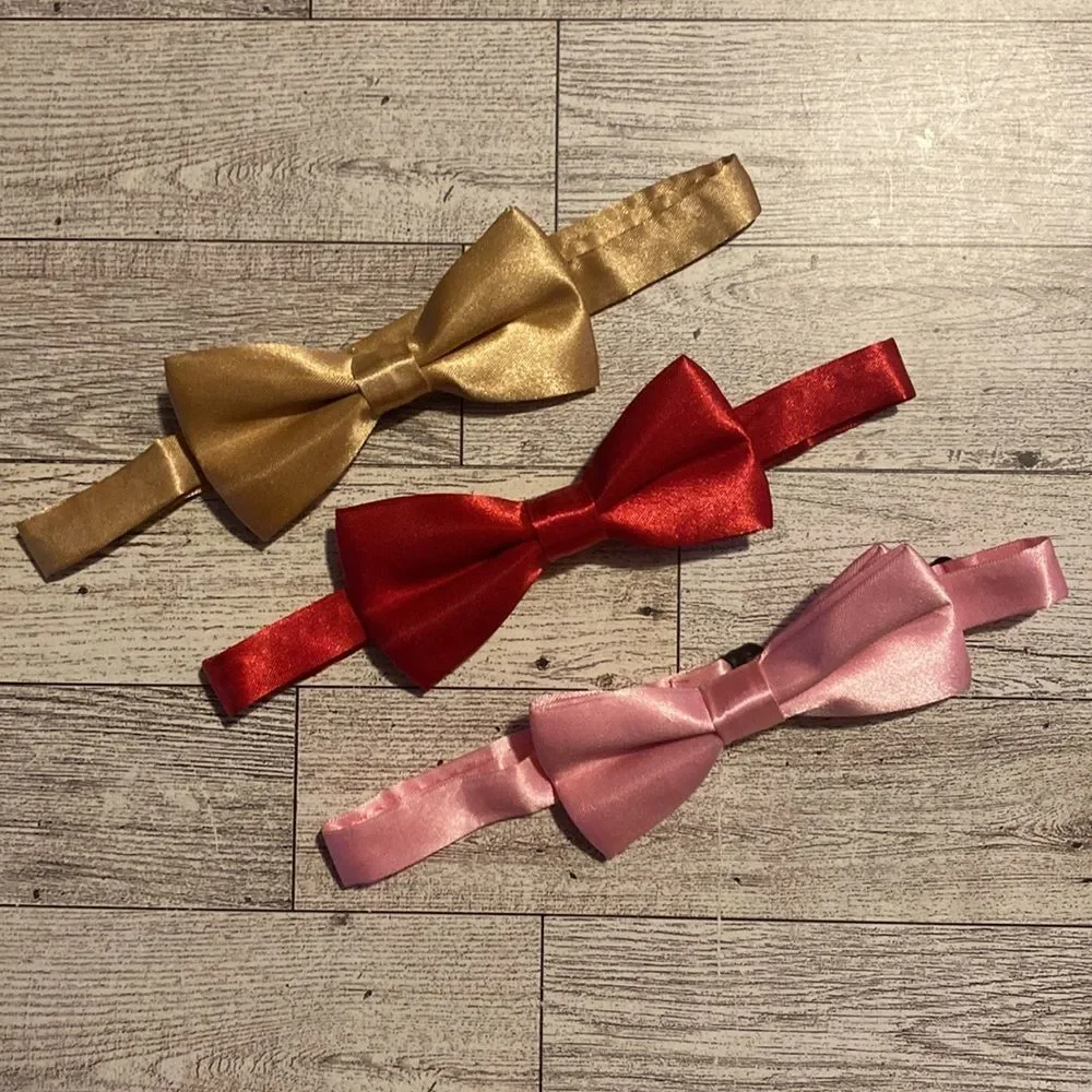 Youth, 4” Bow Tie Collection, 3pk, Valentine